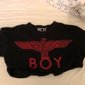 Boy London classic crop T-shirt